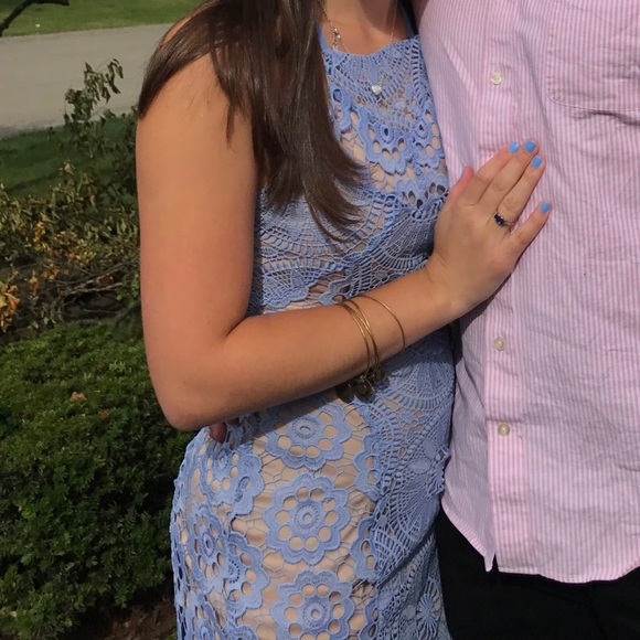 Small periwinkle and tan lace dress from Francescas - Picture 12 of 12